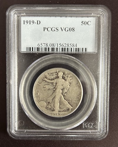 1919 pcgs vg08 - 1919, d