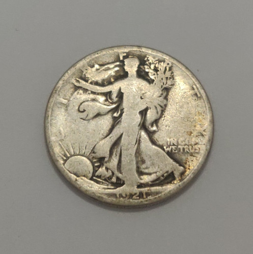 1921 mezzo dollaro - 1921-s, walking