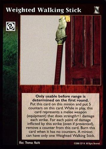 Weighted walking stick - weighted,