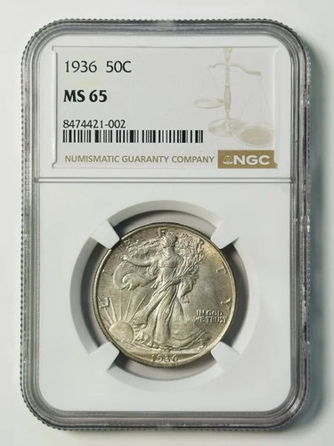 Mezzo dollaro 1936 - , walking